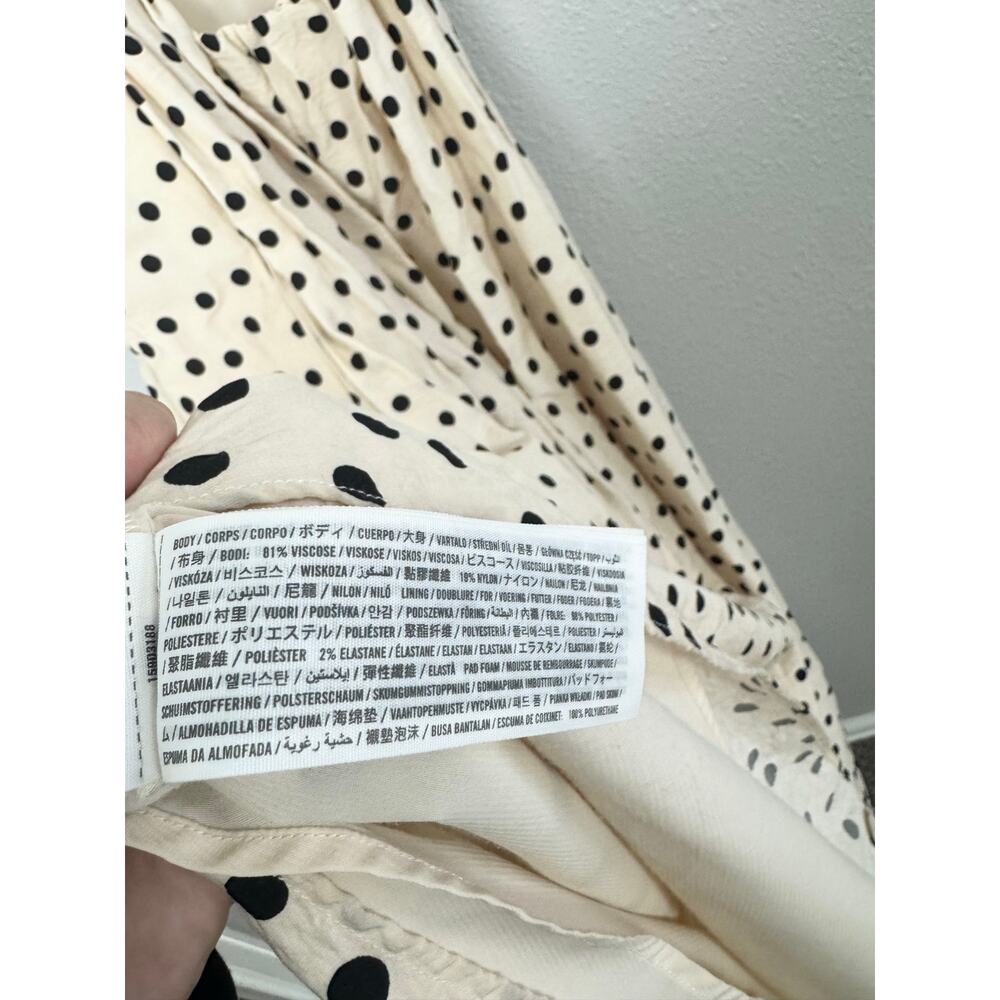 Abercrombie & Fitch Polka Dot Maxi Dress Open Back Tie Strap Flowy - Picture 6 of 6